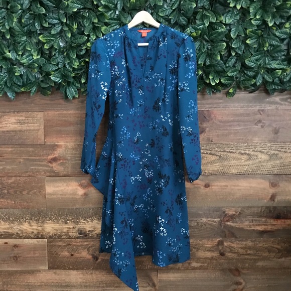 JoeFresh Flounce Dress In Dark Teal NWOT size XS - Picture 4 of 8